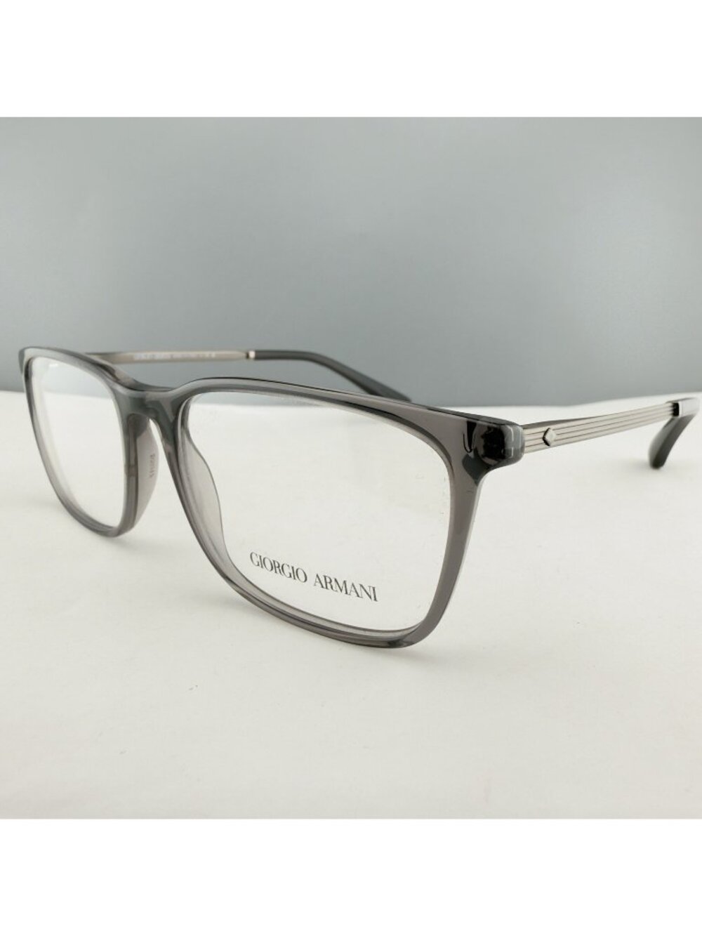 Giorgio Armani AR 7249-F 6036 Clear Grey Gunmetal Eyeglasses 55-17-145